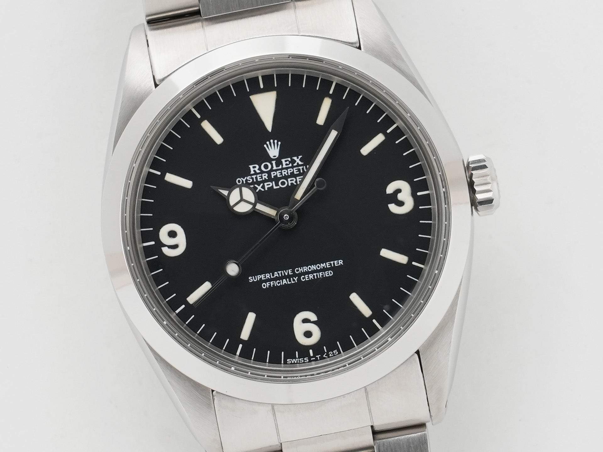 ロレックス エクスプローラーI Ref.1016 ステンレススチール ブラック文字盤 中古 yhmaah5n