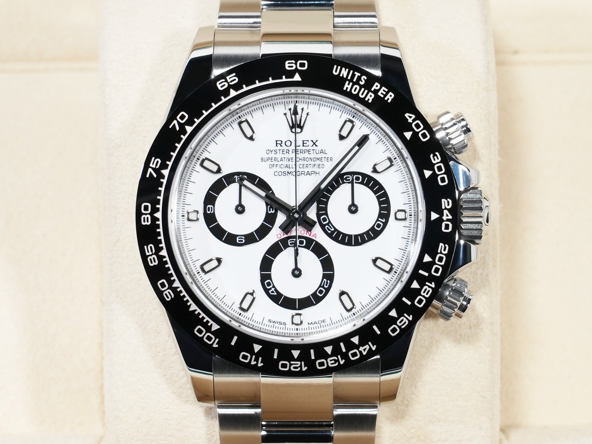ロレックス デイトナ Ref.116500LN ステンレススチール ホワイト文字盤 美品 wcqrn8hq