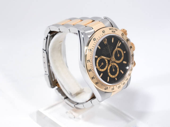 ROLEX Daytona El Primero Ref. 16523 Stainless Steel/Yellow Gold Black Dial Used mvgnzwkg