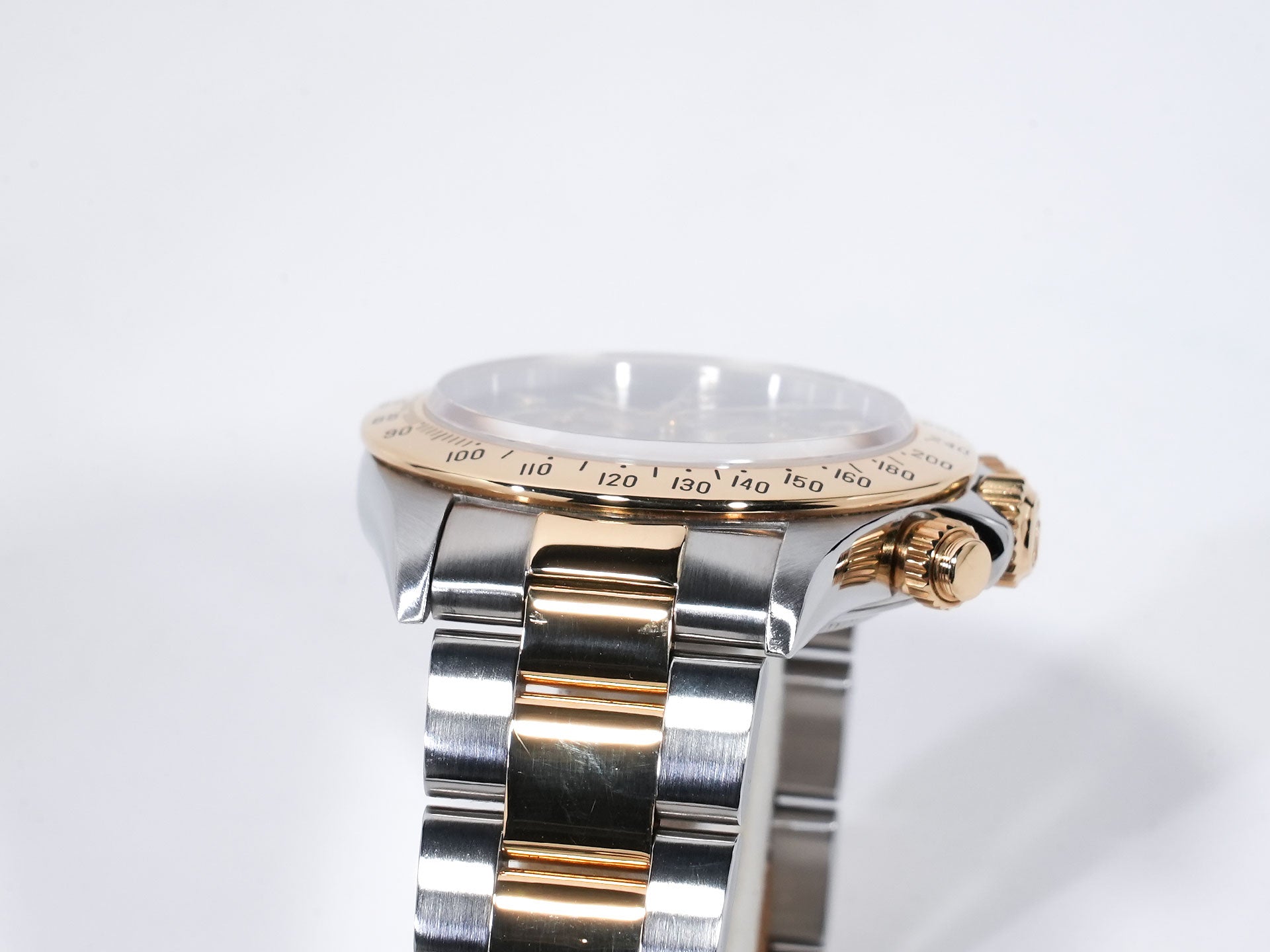 ROLEX Daytona El Primero Ref. 16523 Stainless Steel/Yellow Gold Black Dial Used mvgnzwkg