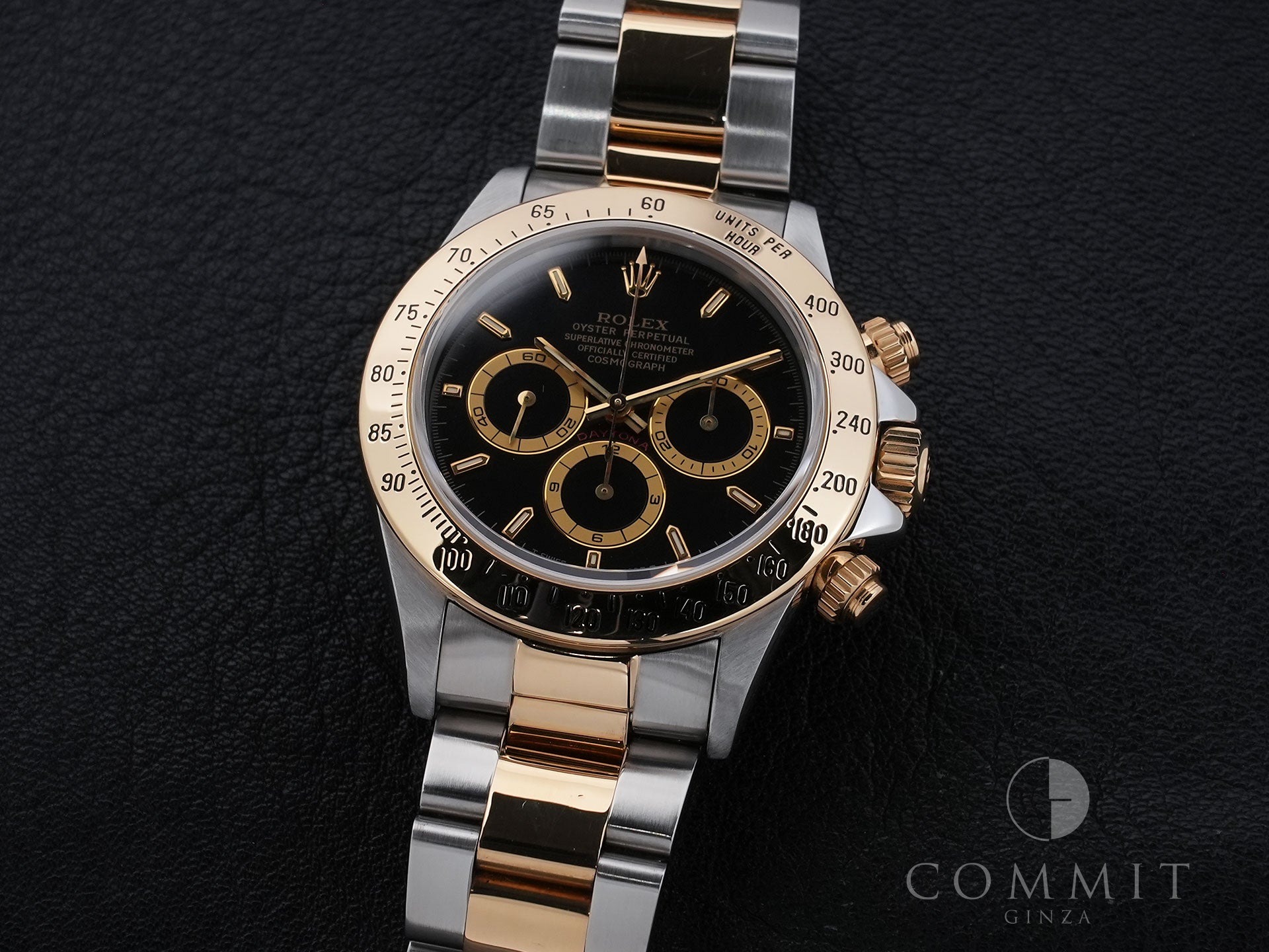 ROLEX Daytona El Primero Ref. 16523 Stainless Steel/Yellow Gold Black Dial Used mvgnzwkg