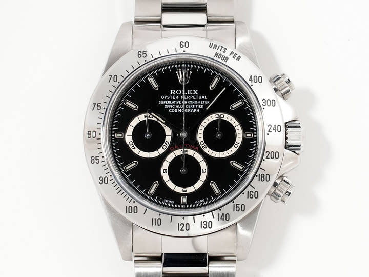 Rolex Daytona El Primero Ref. 16520 Stainless Steel Black Dial Pre-owned 5kdkdyxu