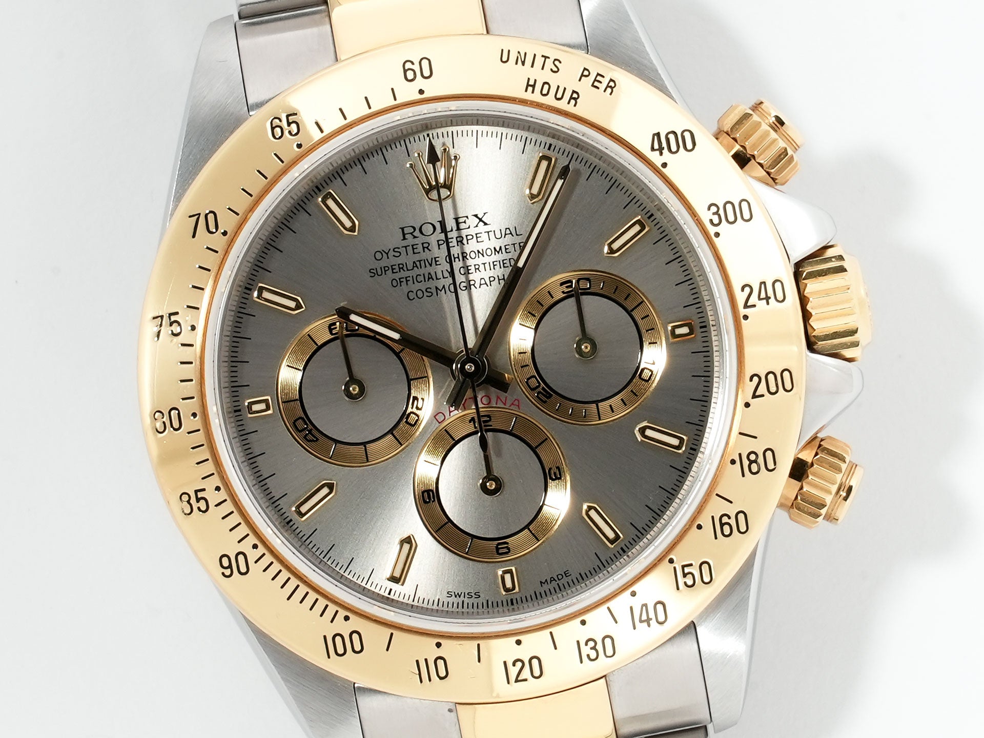 Rolex Daytona El Primero Ref. 16523 Stainless Steel/Yellow Gold Gray Dial Pre-owned xk8o73zi