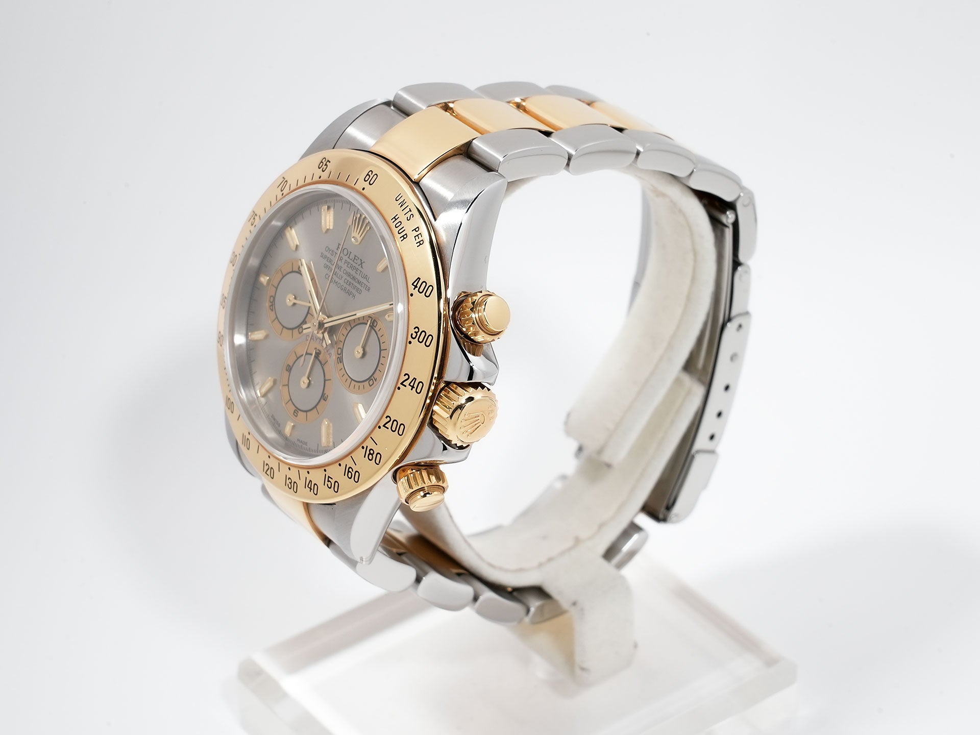 Rolex Daytona El Primero Ref. 16523 Stainless Steel/Yellow Gold Gray Dial Pre-owned xk8o73zi