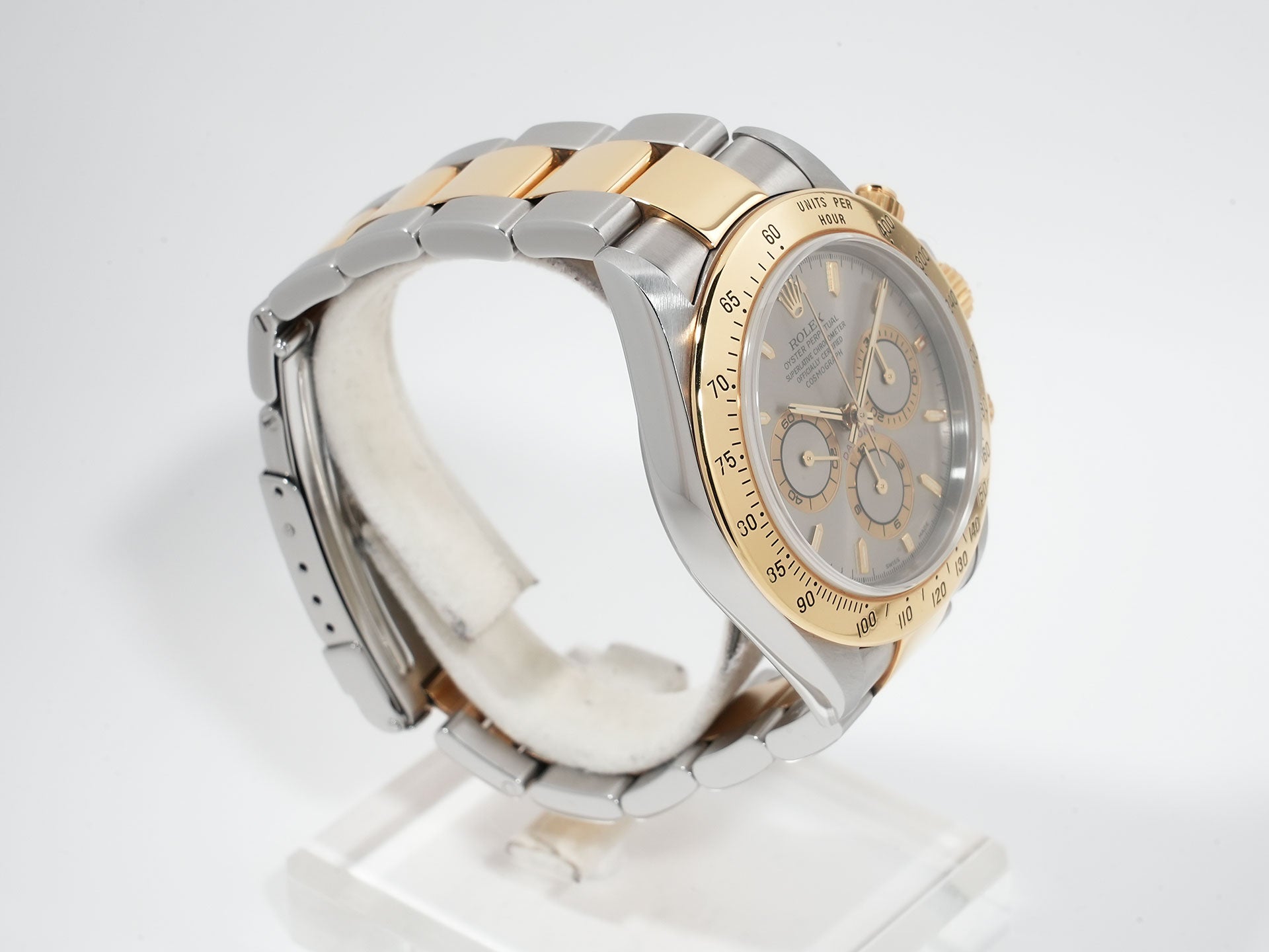 ロレックス デイトナ エルプリメロ Ref.16523 ステンレススチール/イエローゴールド グレー文字盤 中古 xk8o73zi