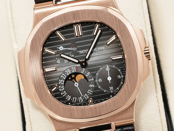 パテックフィリップ ノーチラス Ref.5712R-001 ローズゴールド ブラック ブラウン文字盤 美品 3oeqpikr