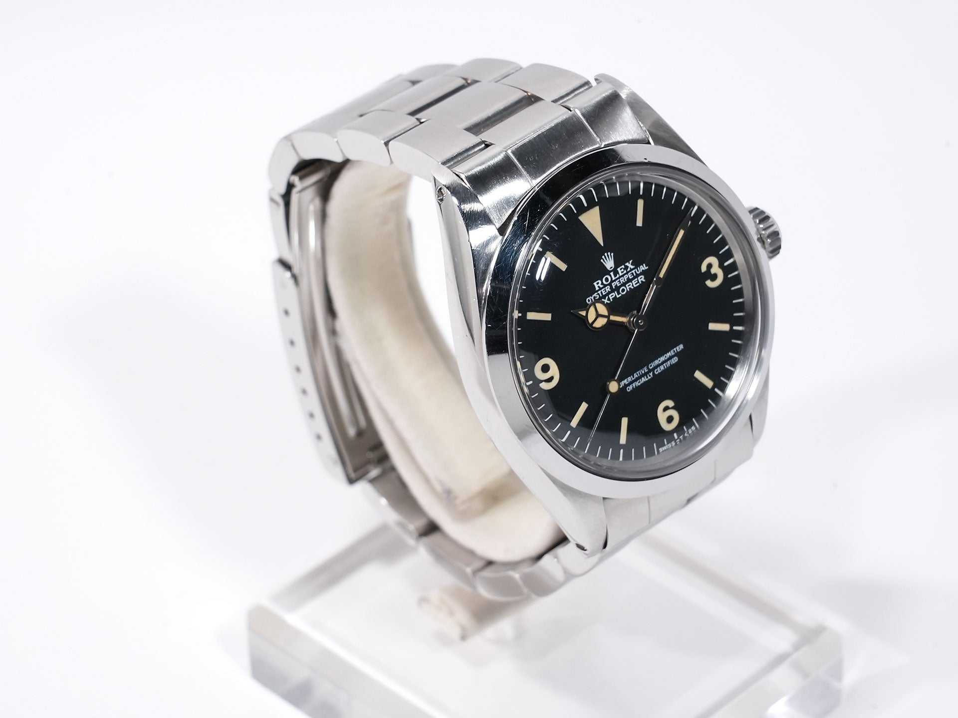 ロレックス エクスプローラーI Ref.1016 ステンレススチール ブラック文字盤 中古 fo3v3vtb