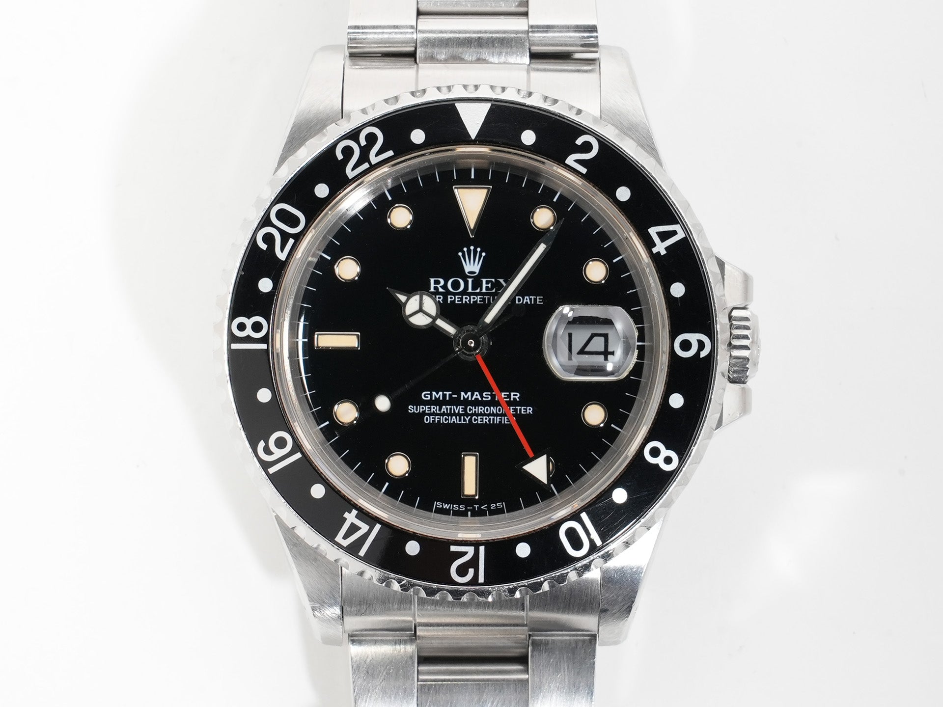 ロレックス GMTマスター Ref.16700 ステンレススチール ブラック文字盤 オイスターブレスレット 中古 vcz9m7tm