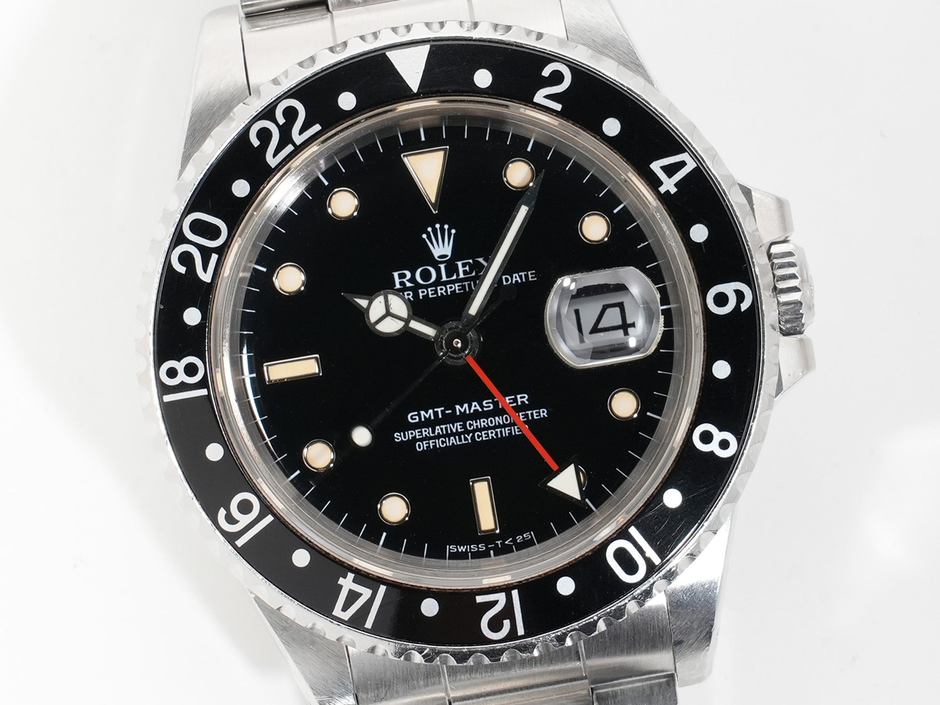 ロレックス GMTマスター Ref.16700 ステンレススチール ブラック文字盤 オイスターブレスレット 中古 vcz9m7tm