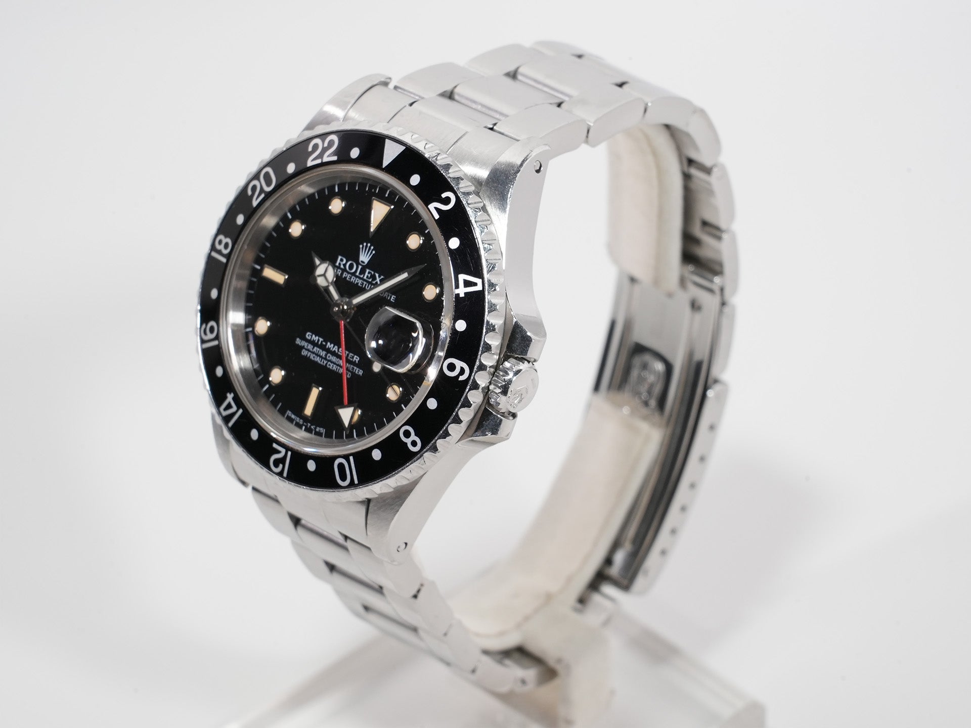 ロレックス GMTマスター Ref.16700 ステンレススチール ブラック文字盤 オイスターブレスレット 中古 vcz9m7tm