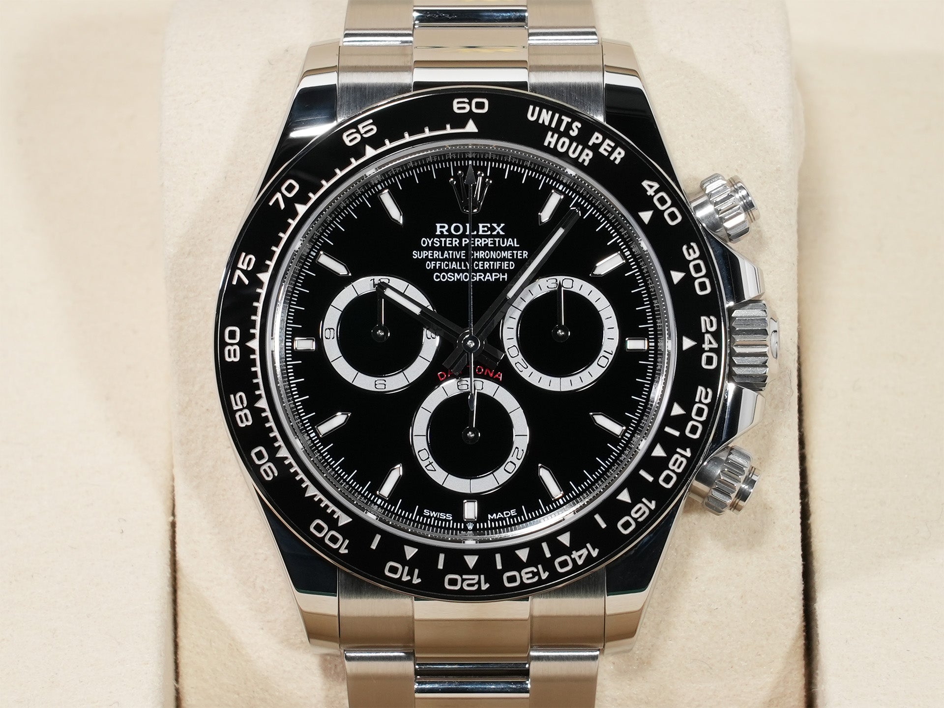ロレックス デイトナ Ref.126500LN ステンレススチール ブラック文字盤 美中古 htenc6tk