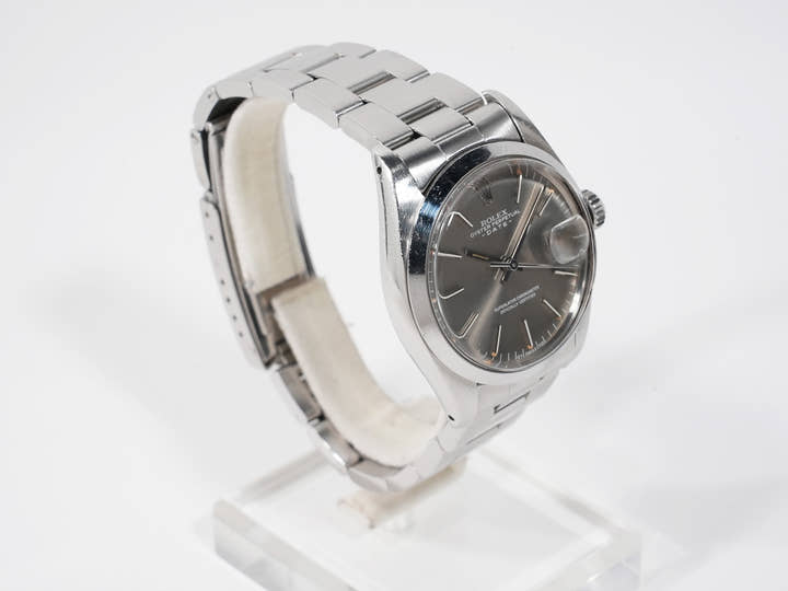 ロレックス オイスターパーペチュアル デイト Ref.1500 ステンレススチール グレー文字盤 中古 8ifbopv7