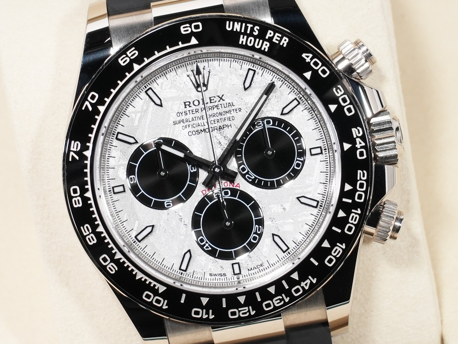 Rolex Daytona Ref. 126519LN White Gold Meteorite Dial Excellent Used Condition uwuudm63