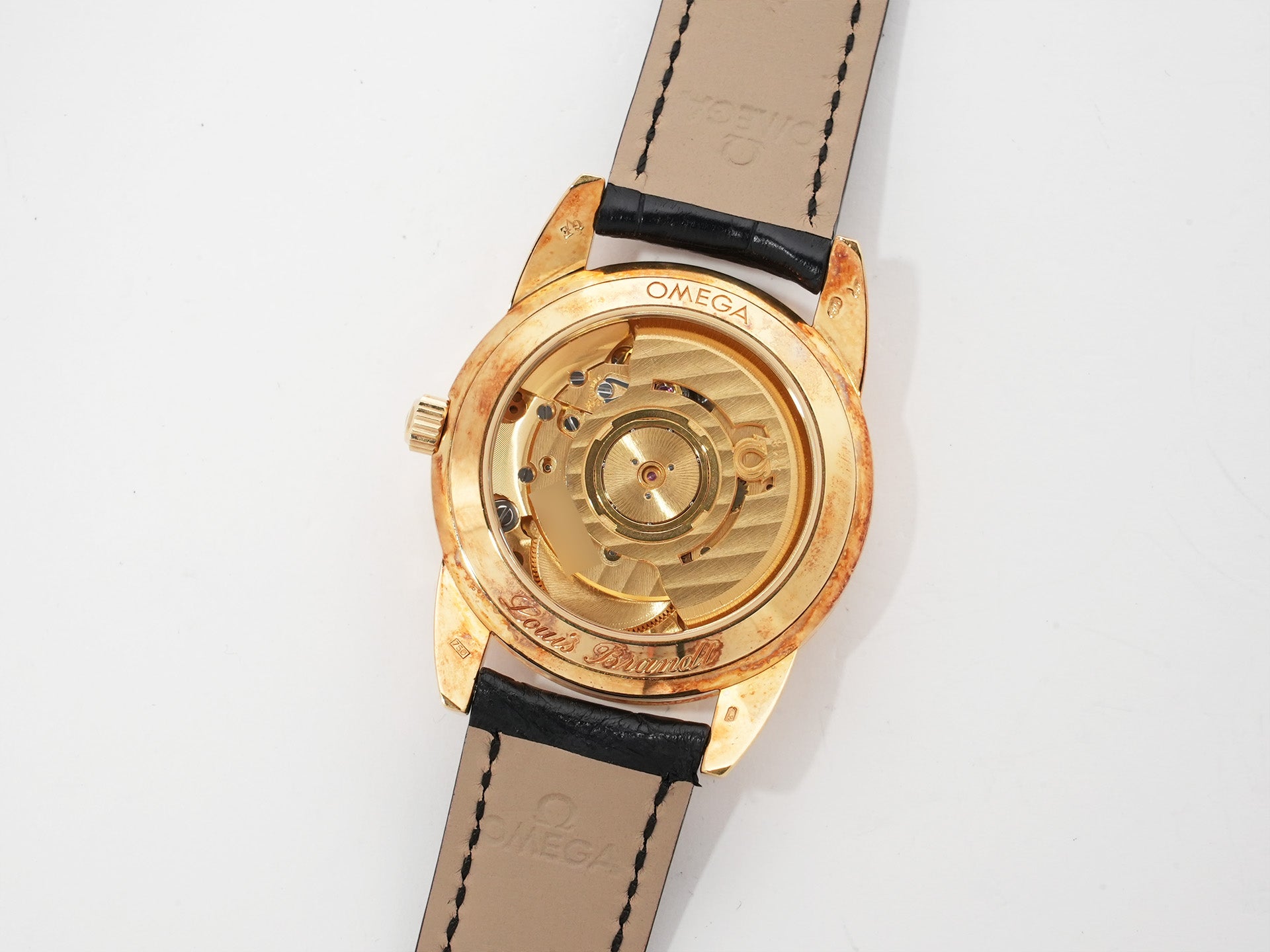 オメガ ルイ ブラン パーペチュアルカレンダー Ref.1750300 イエローゴールド シルバー文字盤 中古 g4jry2wy