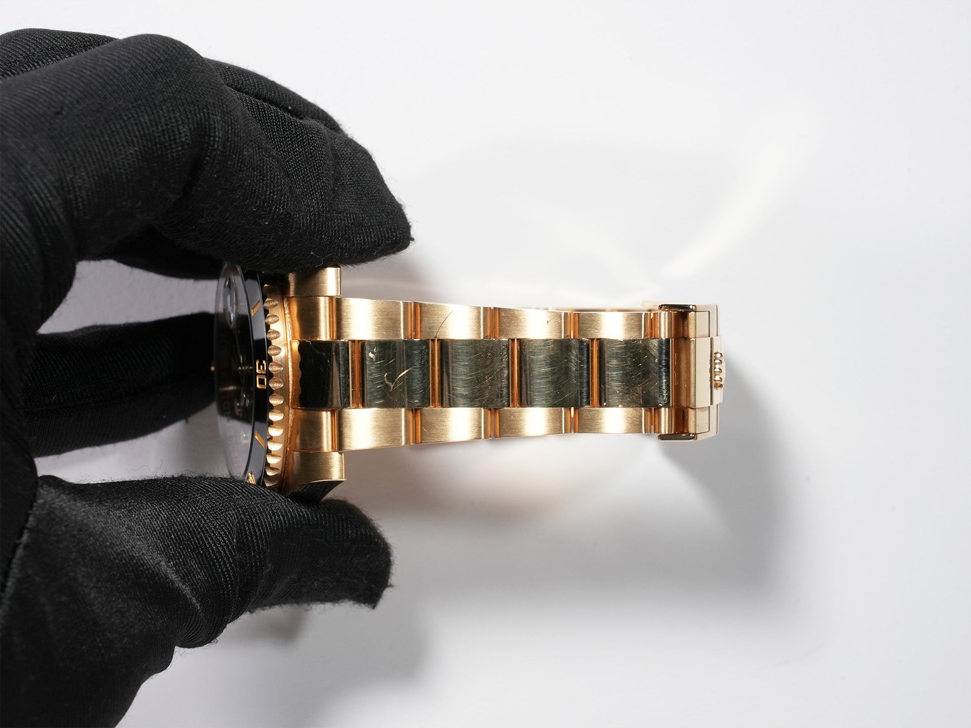 Rolex Submariner Date Ref. 116618LN Yellow Gold Black Dial Used hpnzxz3k