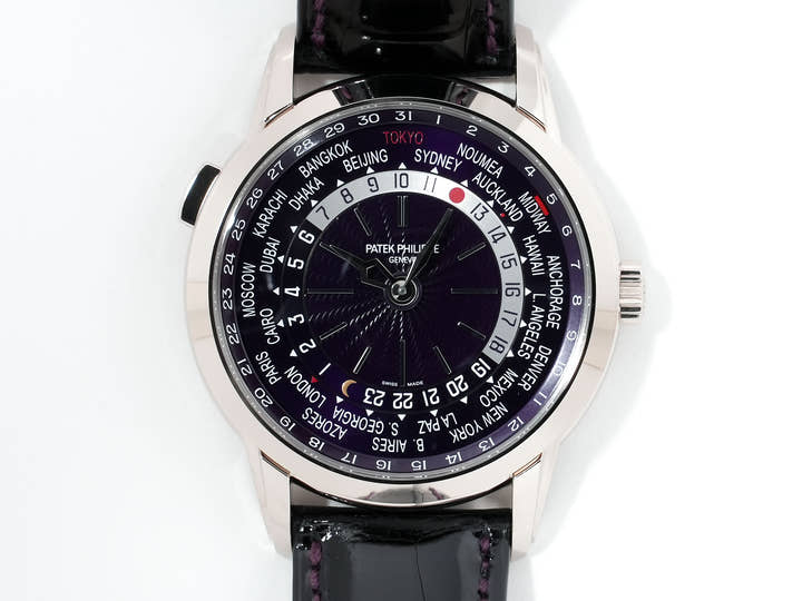 パテックフィリップ コンプリケーション ワールドタイム デイト Ref.5330G-010 ホワイトゴールド パープル文字盤 未使用 fifiwstx