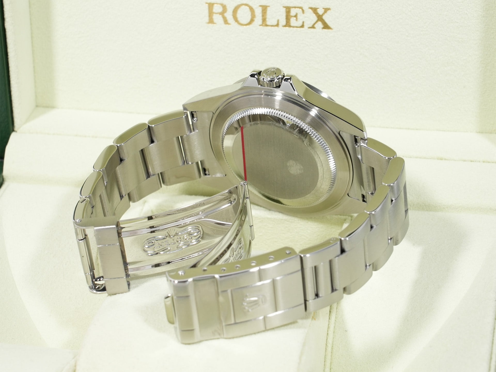 Rolex Explorer II Ref. 16570 Stainless Steel Black Dial Oyster Bracelet Used 2aqavxjv