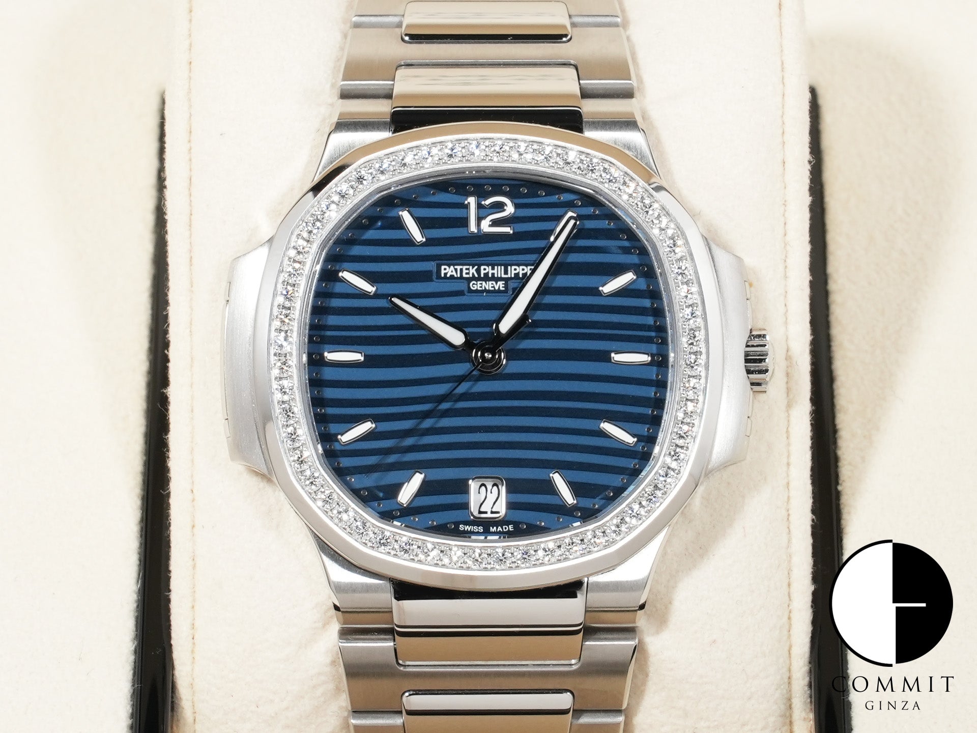 パテックフィリップ ノーチラス Ref.7118/1200A-001 ステンレススチール ブルー オパーリン文字盤 美品 pswprmm7