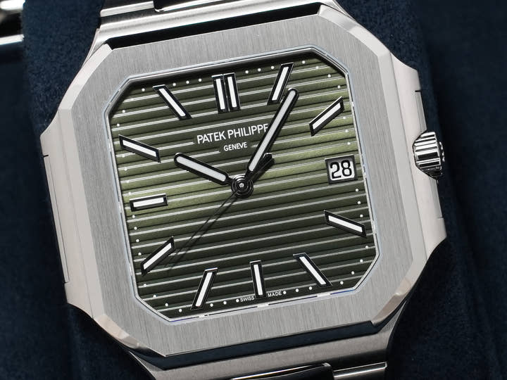 パテックフィリップ キュビタス Ref.5821/1A-001 ステンレススチール グリーン文字盤 未使用 smfx355s