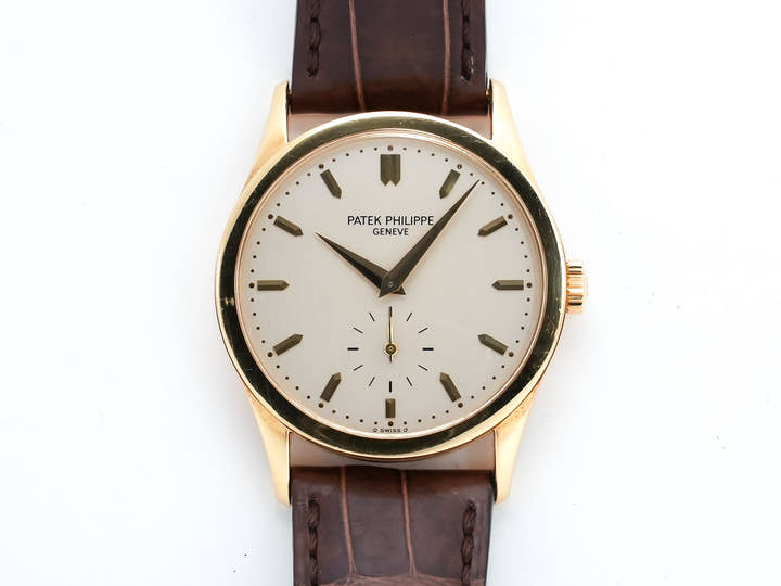 パテックフィリップ カラトラバ Ref.5096 イエローゴールド シルバー文字盤 中古 8a3iyfea