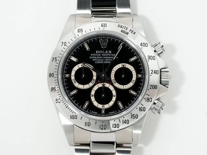 ROLEX Daytona El Primero Ref. 16520 Stainless Steel Black Dial Used nmbeti7y