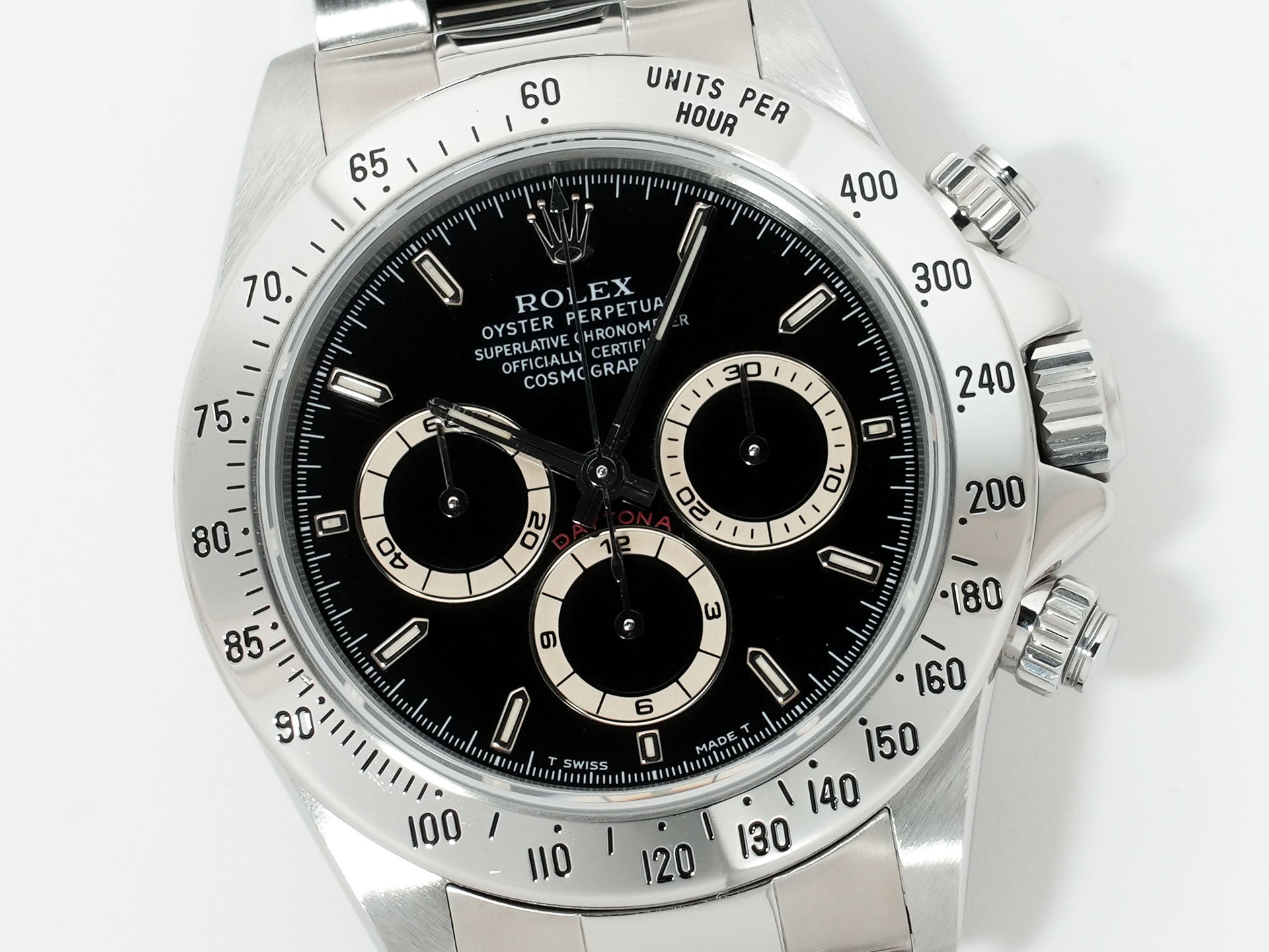 ROLEX Daytona El Primero Ref. 16520 Stainless Steel Black Dial Used nmbeti7y