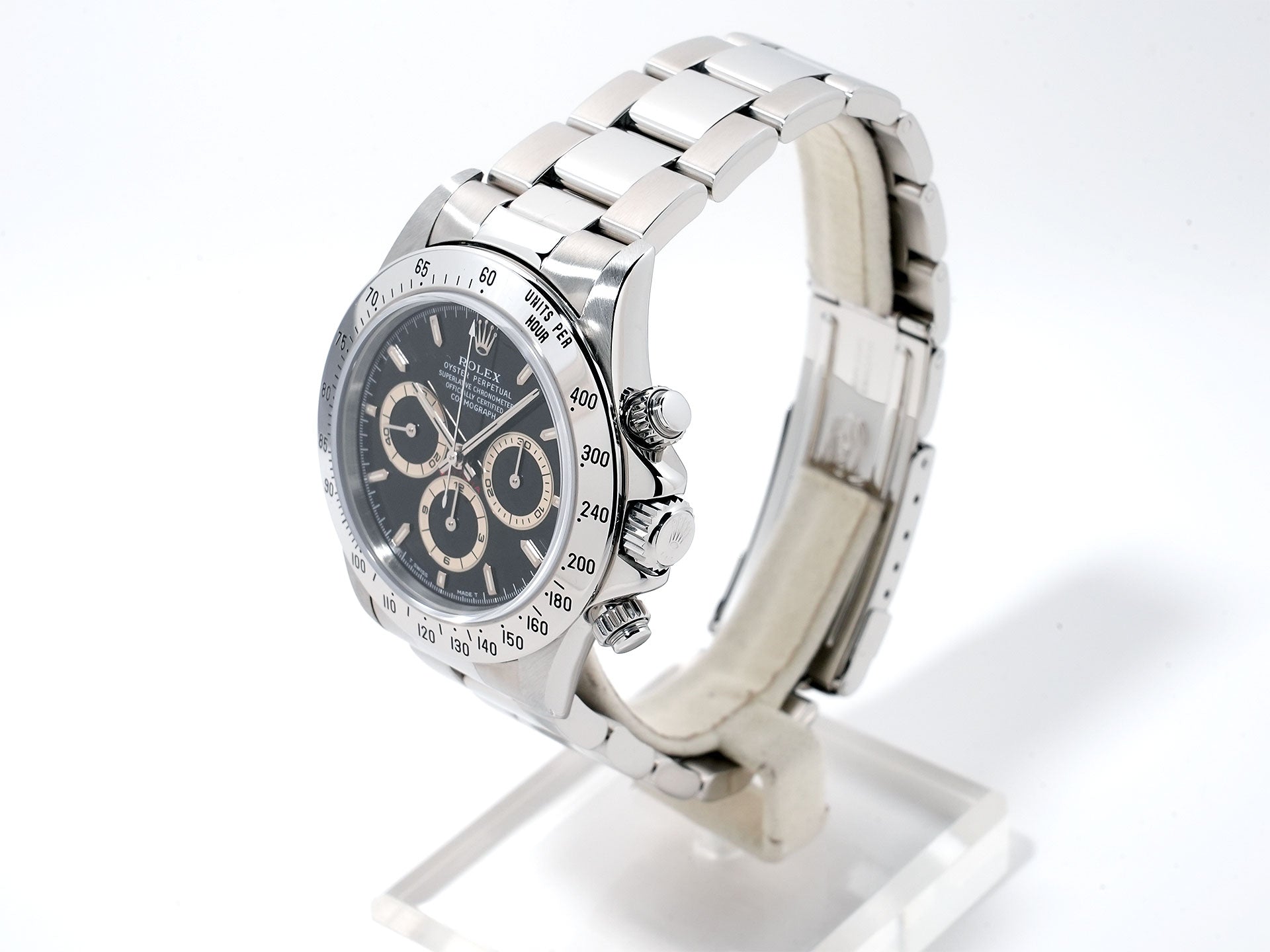 ROLEX Daytona El Primero Ref. 16520 Stainless Steel Black Dial Used nmbeti7y