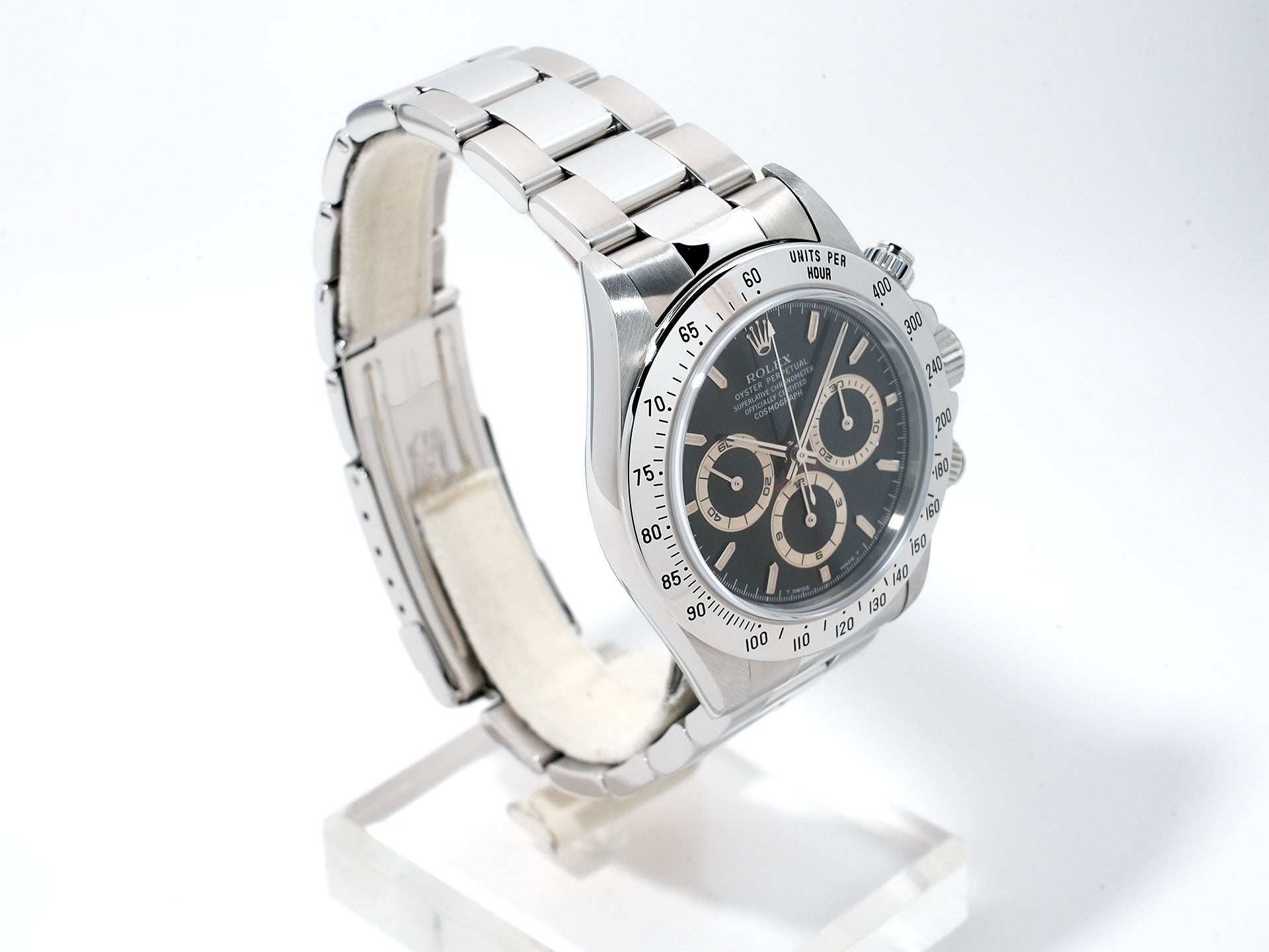 ROLEX Daytona El Primero Ref. 16520 Stainless Steel Black Dial Used nmbeti7y