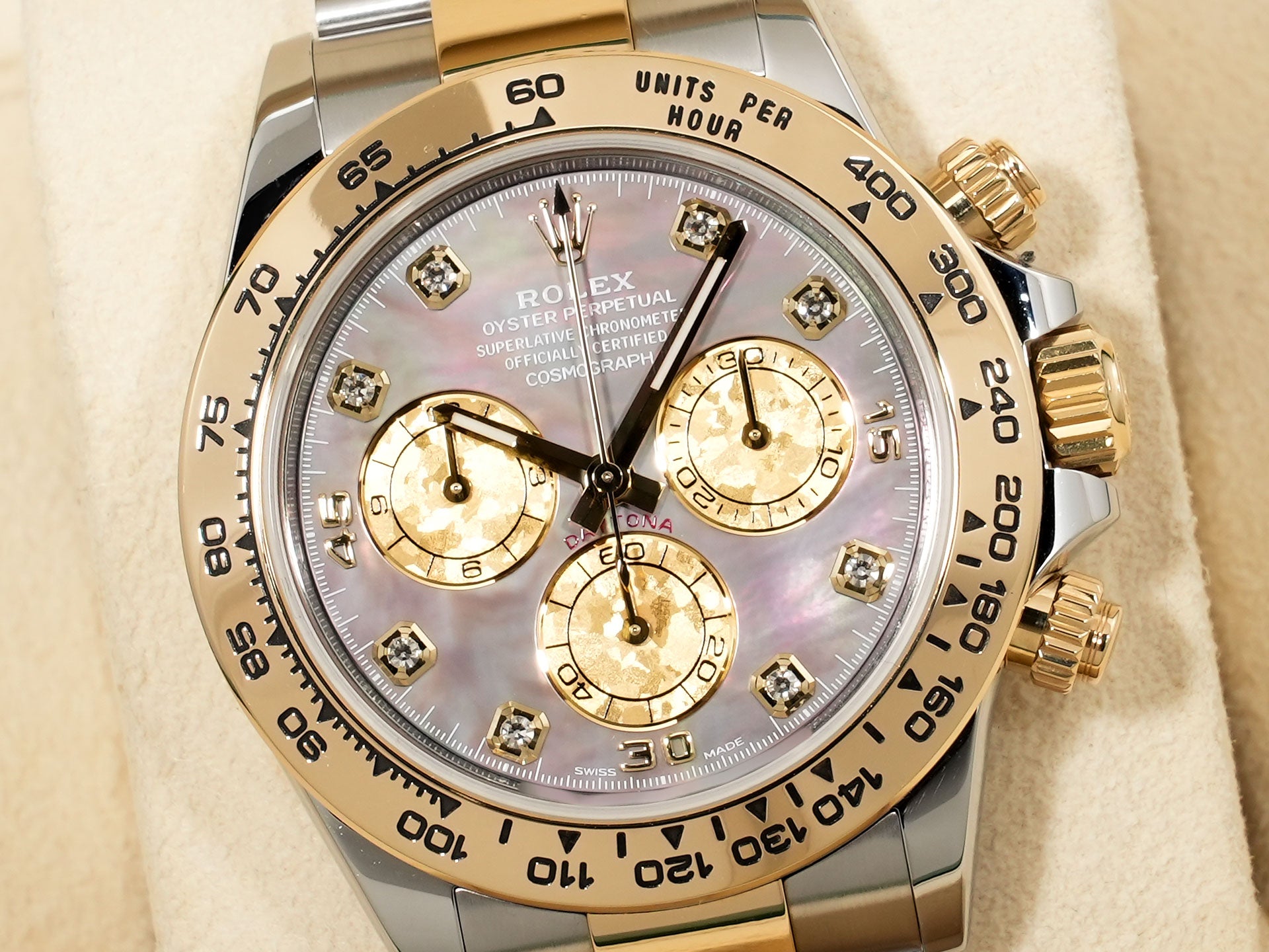 Rolex Daytona Ref. 116503NG Stainless Steel/Yellow Gold Black Shell Dial Excellent Used i8fo9s5r