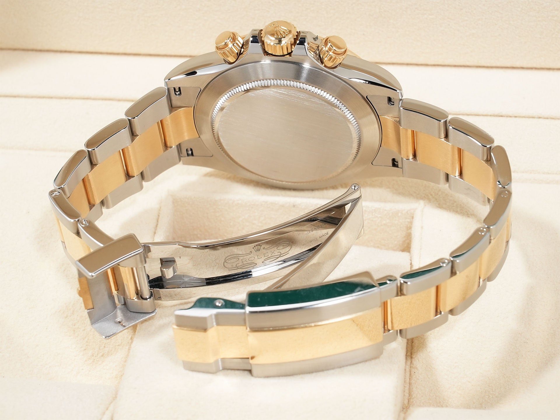 Rolex Daytona Ref. 116503NG Stainless Steel/Yellow Gold Black Shell Dial Excellent Used i8fo9s5r
