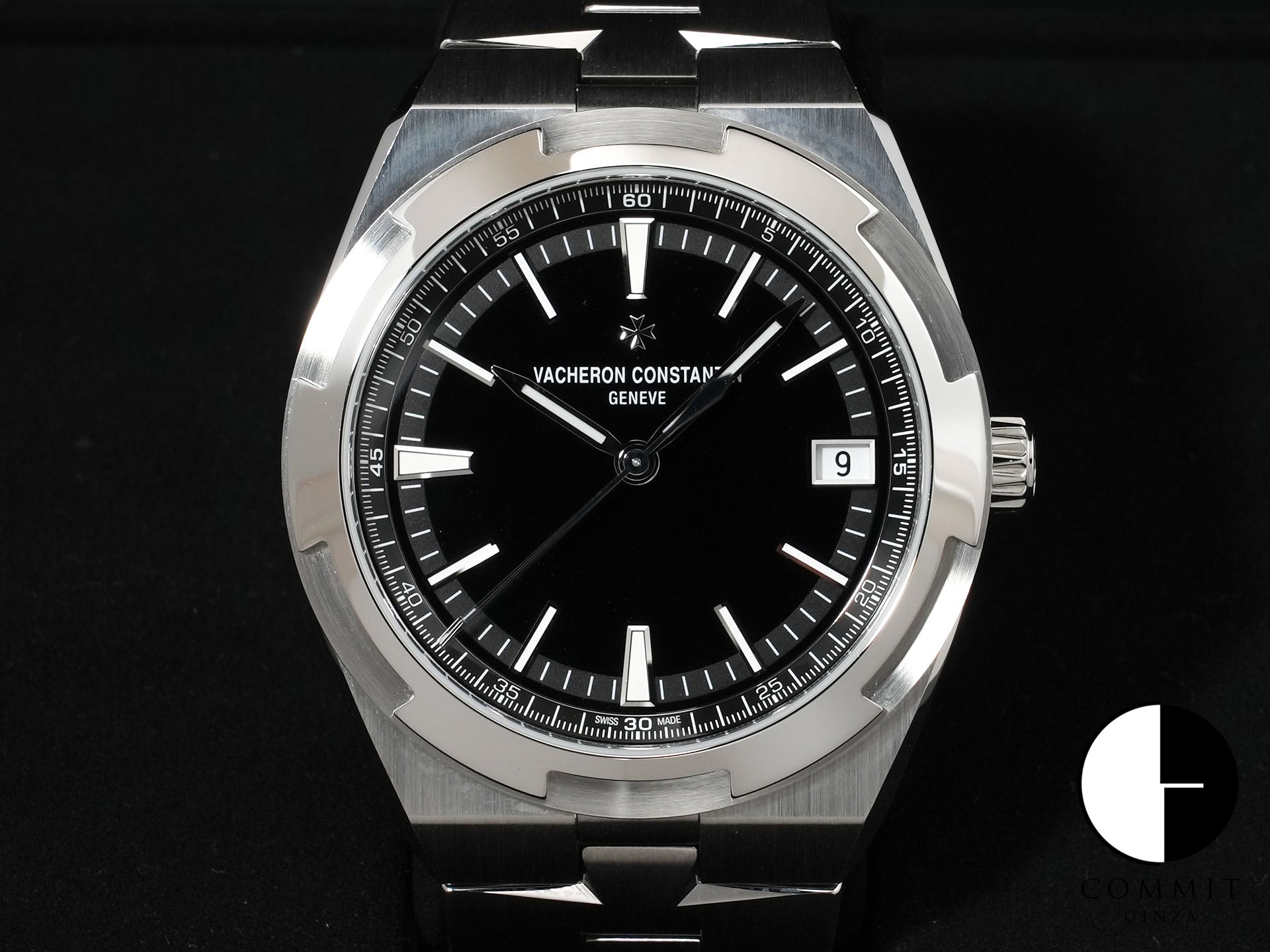 ヴァシュロンコンスタンタン オーヴァーシーズ オートマティック Ref.4520V/210A-B483 ステンレススチール ブラック文字盤 美品 5usp5rnx