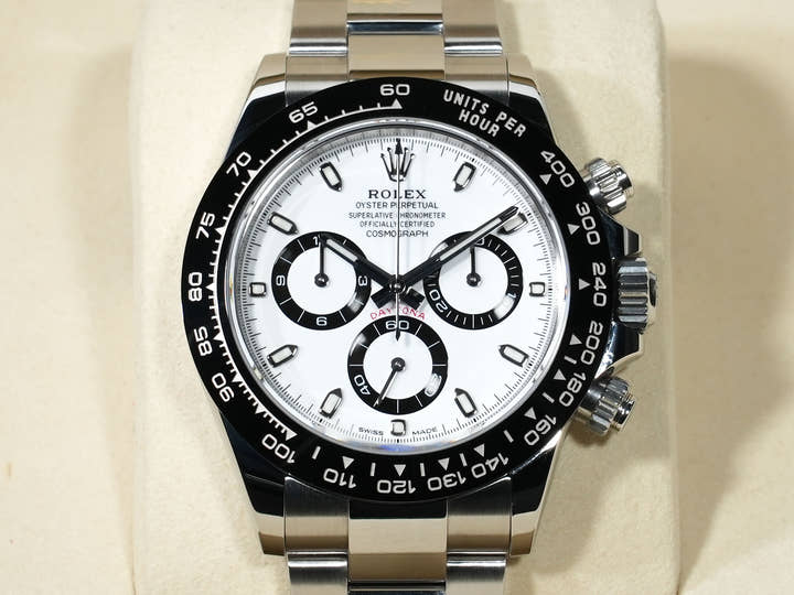 ROLEX Daytona Ref. 116500LN Stainless Steel White Dial Mint Condition cwyz577v
