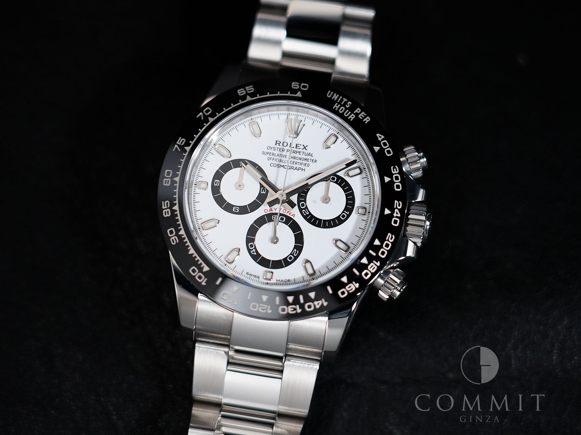 ROLEX Daytona Ref. 116500LN Stainless Steel White Dial Mint Condition cwyz577v