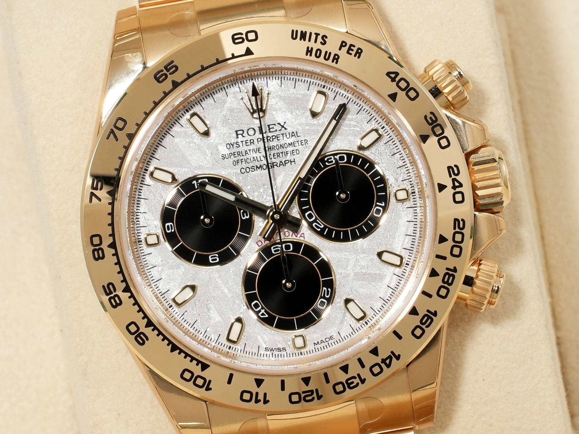 Rolex Daytona Ref. 116508 Yellow Gold Meteorite Dial Unused fvmmu3yr