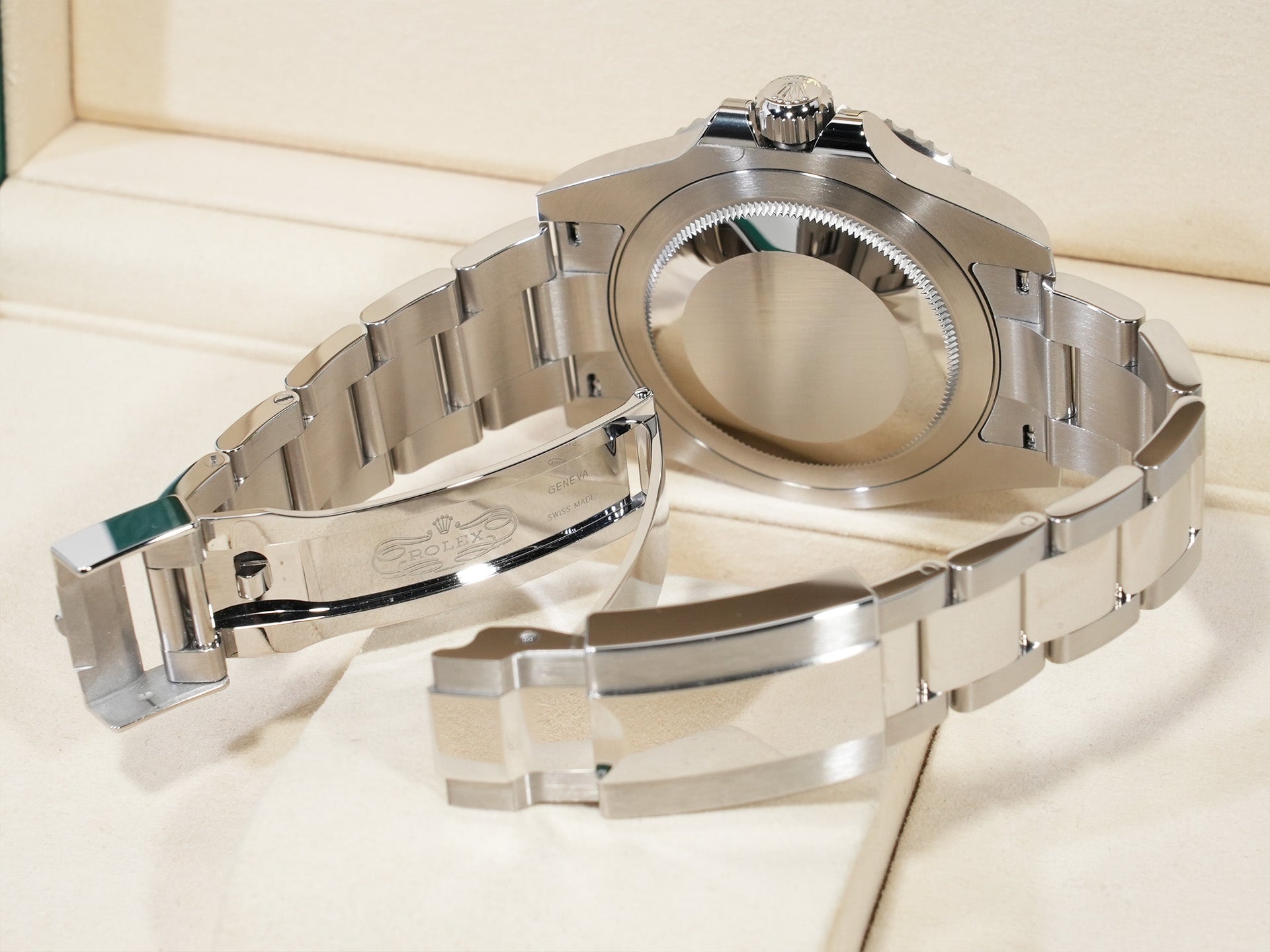 Rolex GMT-Master II Ref.126710GRNR Stainless Steel Black Dial Oyster Bracelet Unused 732ryktp