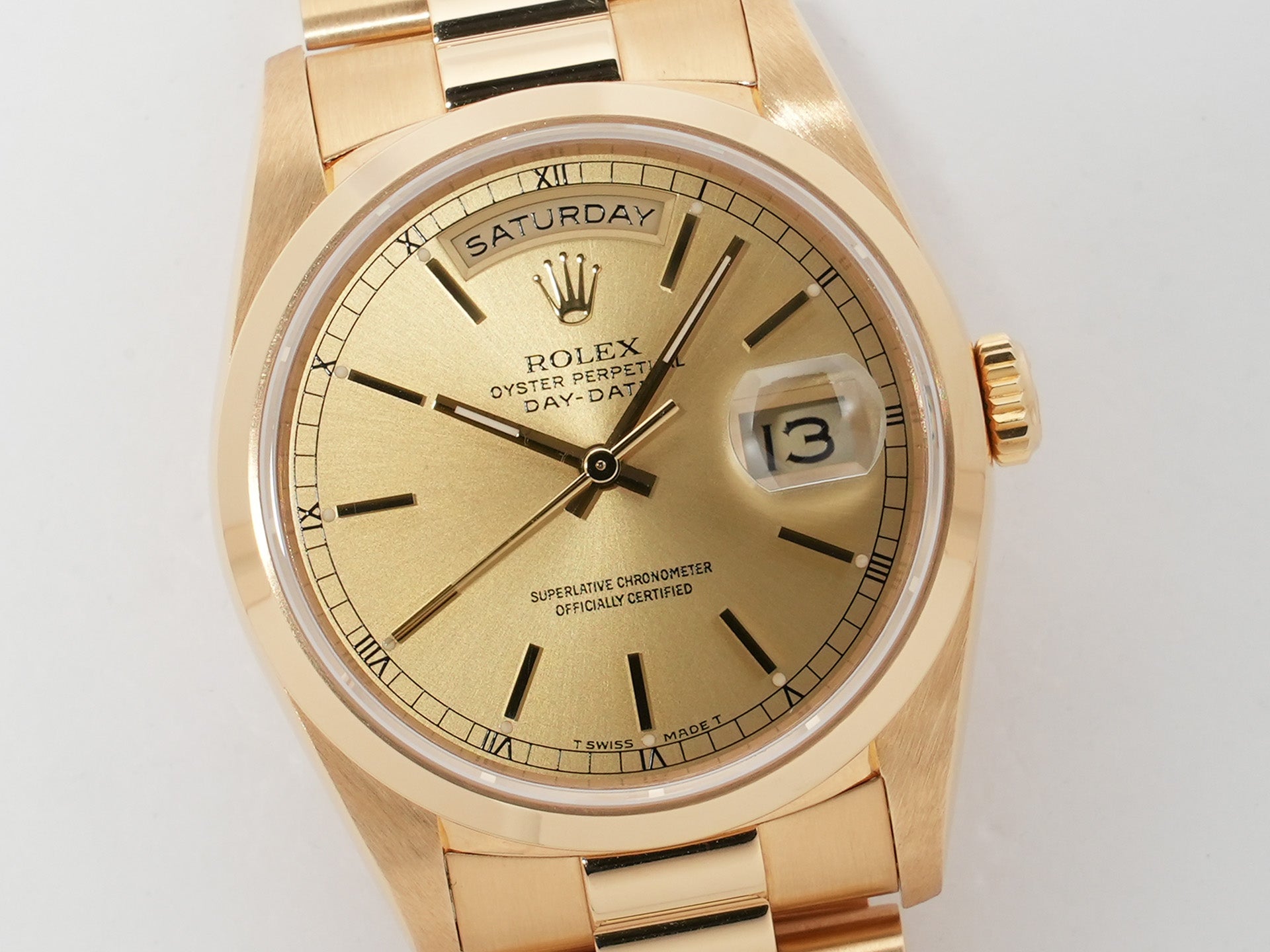 ロレックス デイデイト36 Ref.18208 イエローゴールド シャンパン文字盤 美品 j6tmza7p