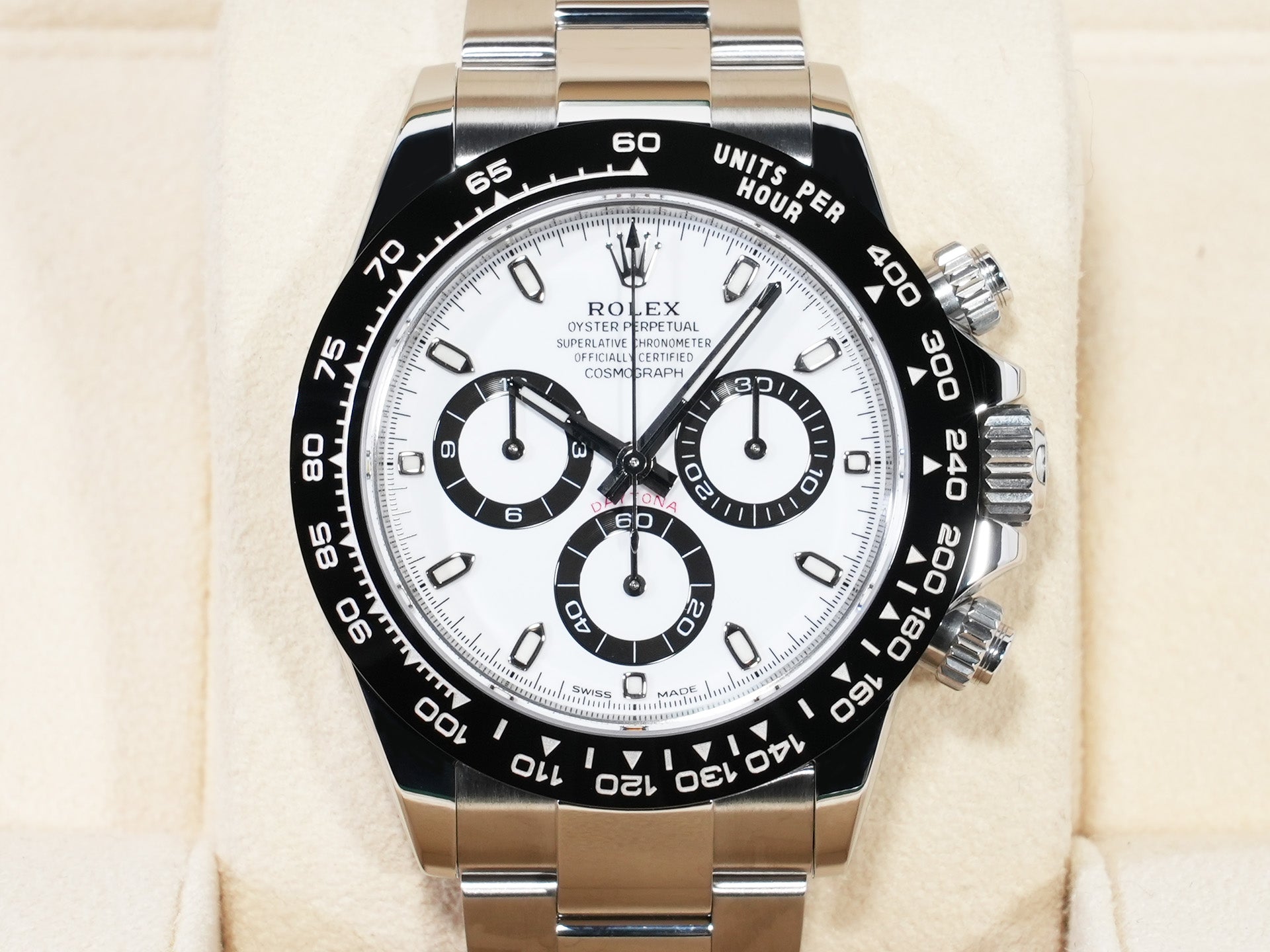 Rolex Daytona Ref. 116500LN Stainless Steel White Dial Excellent Used gjky3ppf