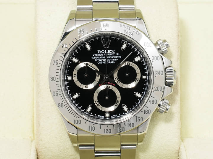 ロレックス デイトナ Ref.116520 ステンレススチール ブラック文字盤 美中古 cth2z37e