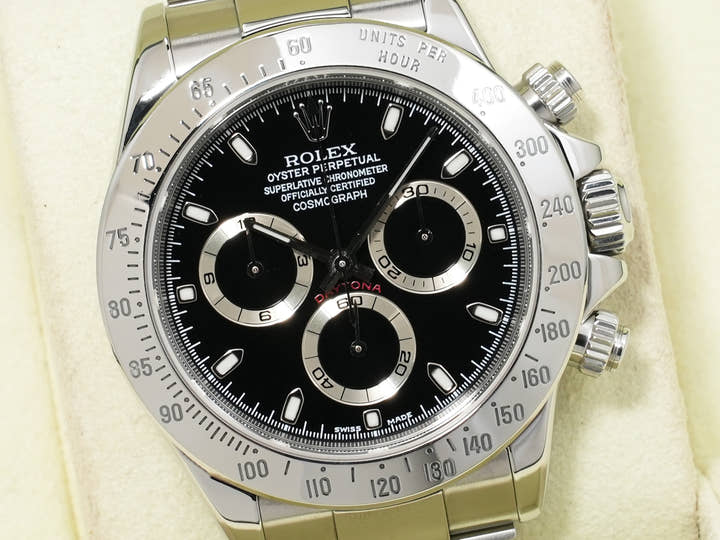 ロレックス デイトナ Ref.116520 ステンレススチール ブラック文字盤 美中古 cth2z37e