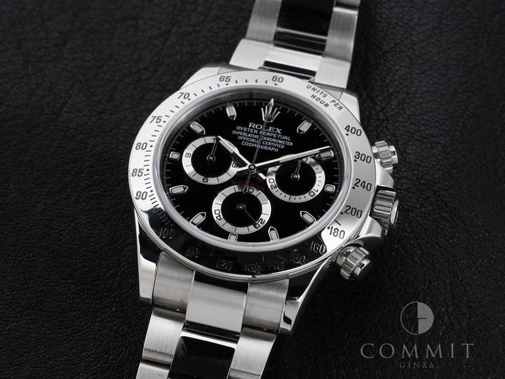Rolex Daytona Ref. 116520 Stainless Steel Black Dial Used pp25b3qb