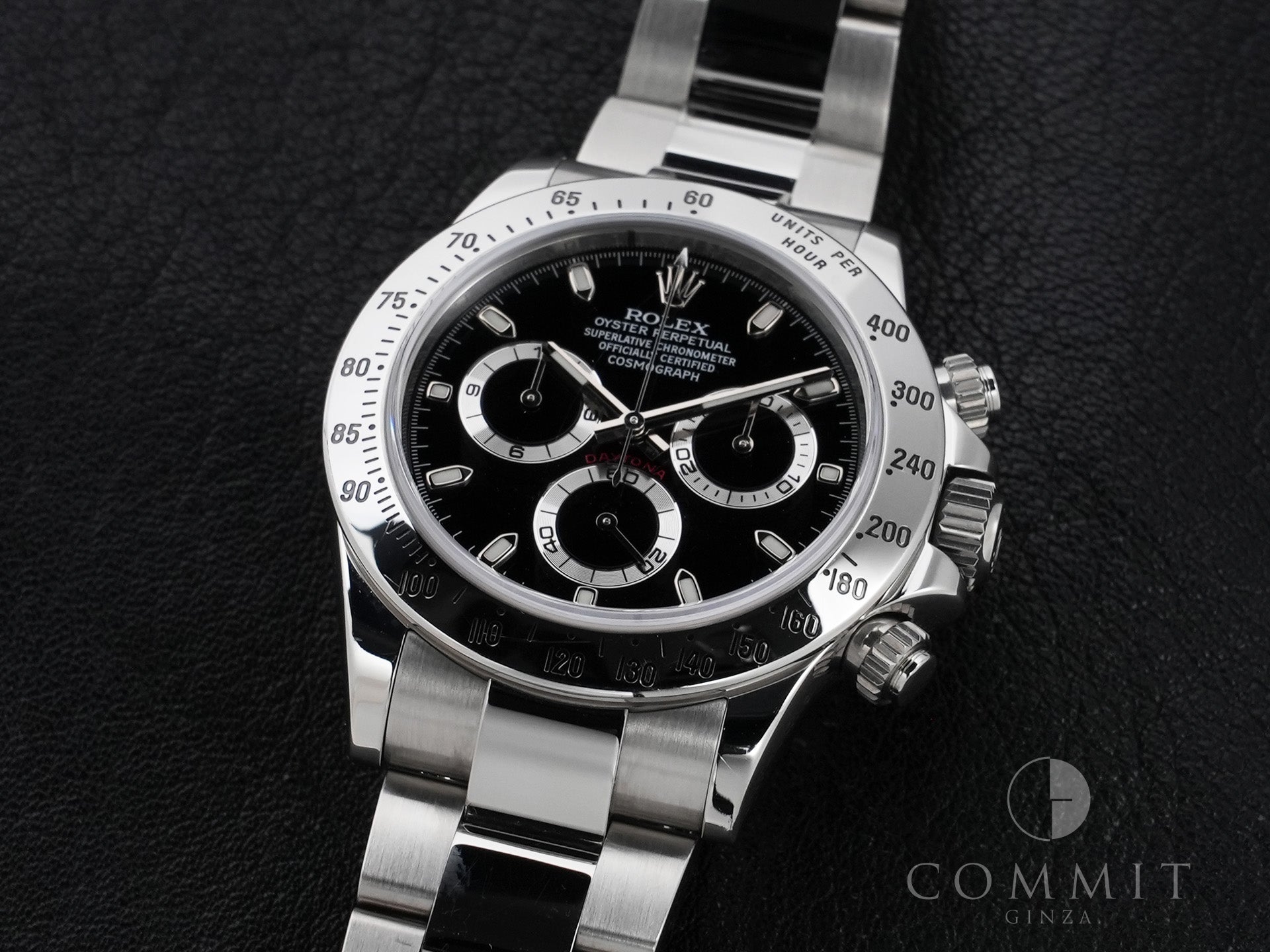 Rolex Daytona Ref. 116520 Stainless Steel Black Dial Used pp25b3qb