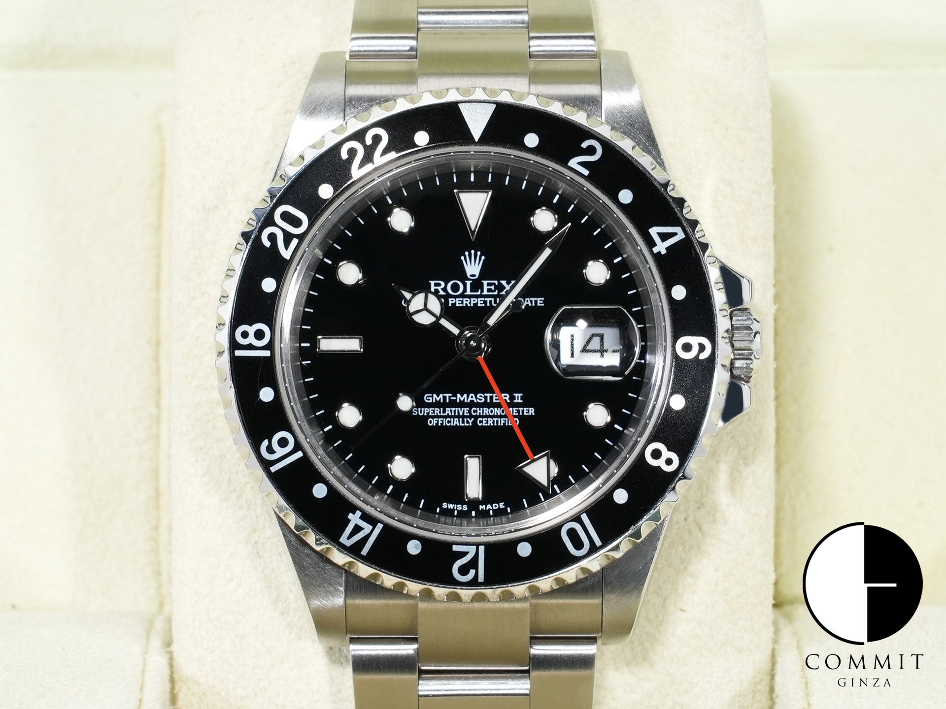 Rolex GMT-Master II Ref.16710 Stainless Steel Black Dial Oyster Bracelet Used 82msp7wn