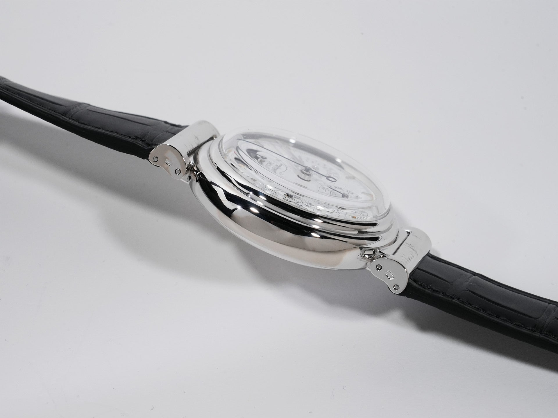 IWC ダ・ヴィンチ パーペチュアルカレンダー クロノグラフ Ref.IW3750 ホワイトゴールド ホワイト文字盤 美中古 qptkmmnd