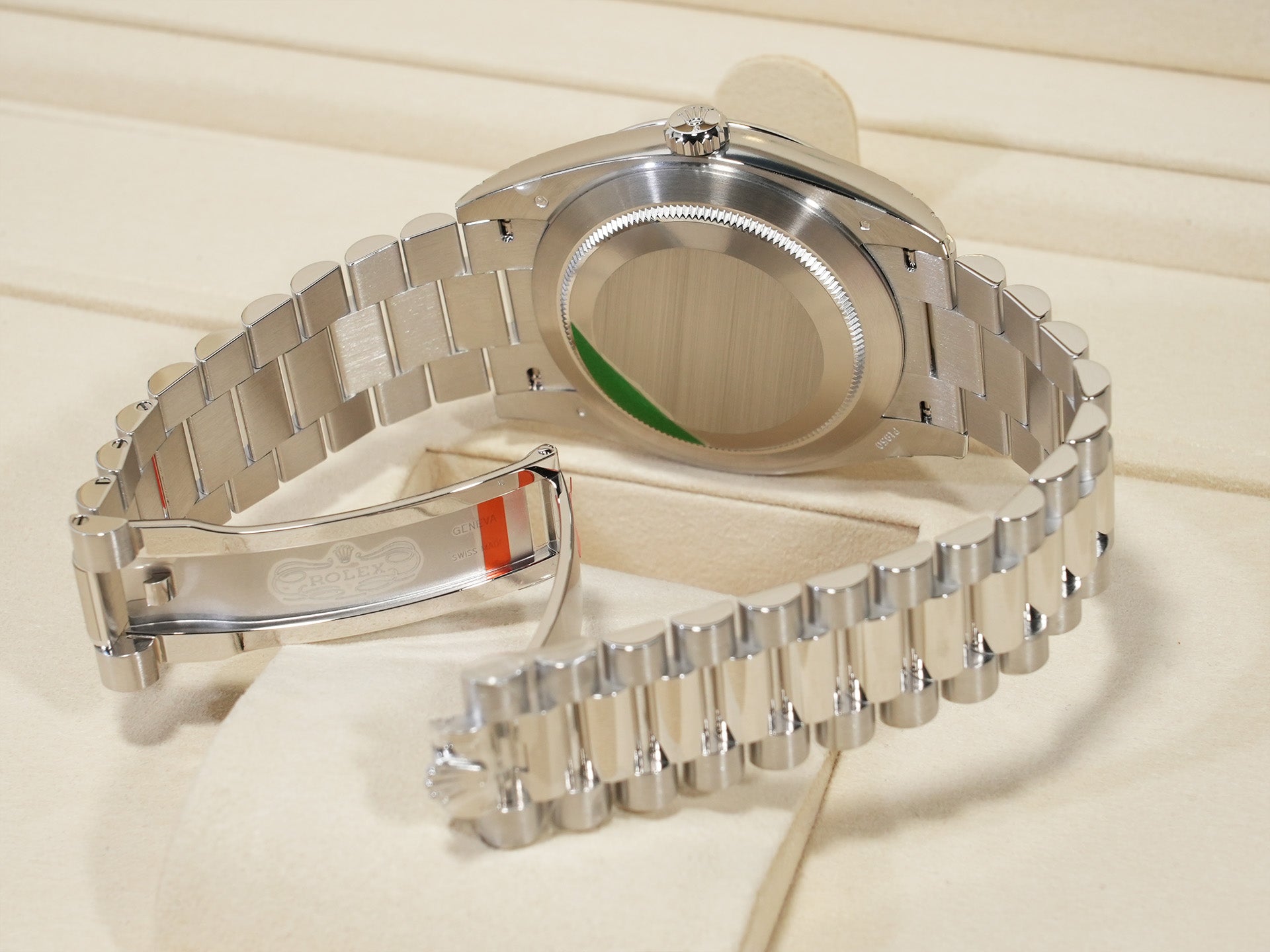 ROLEX Day-Date 40 Ref. 228236A Platinum Ice Blue Dial Unused ywjmz5to