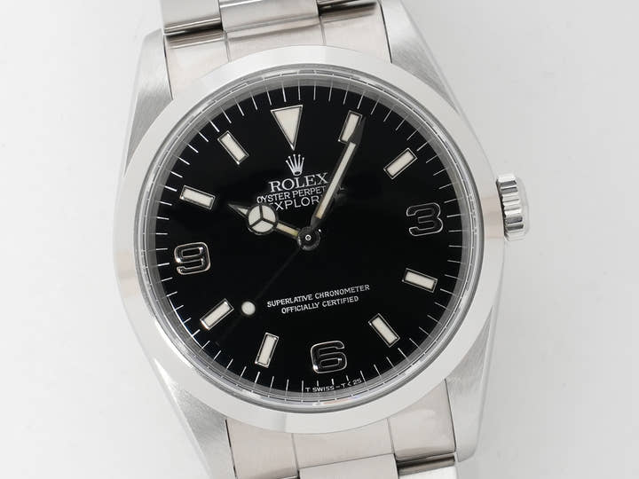 Rolex Explorer I Ref. 14270 Stainless Steel Black Dial Oyster Bracelet Excellent Condition wa5k3p34