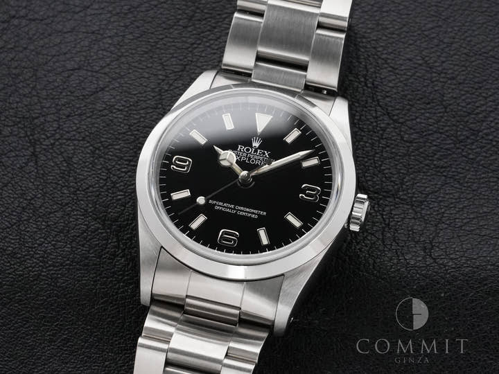 Rolex Explorer I Ref. 14270 Stainless Steel Black Dial Oyster Bracelet Excellent Condition wa5k3p34