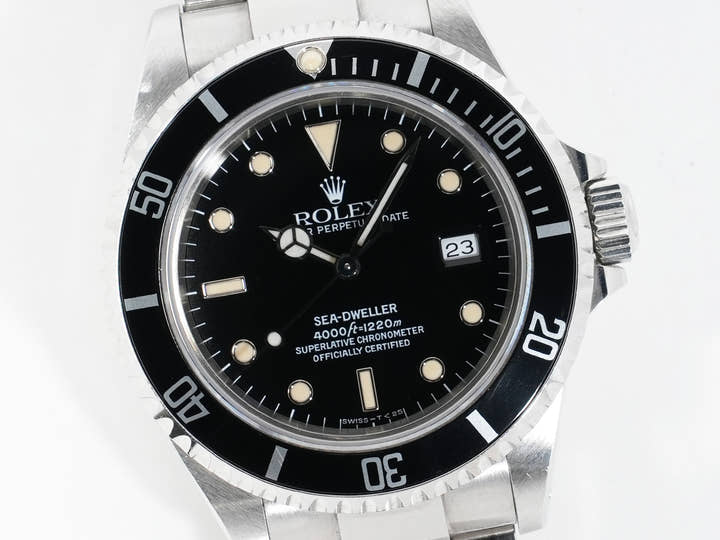 Rolex Sea-Dweller Ref.16600 Stainless Steel Black Dial Used vv7vhr85