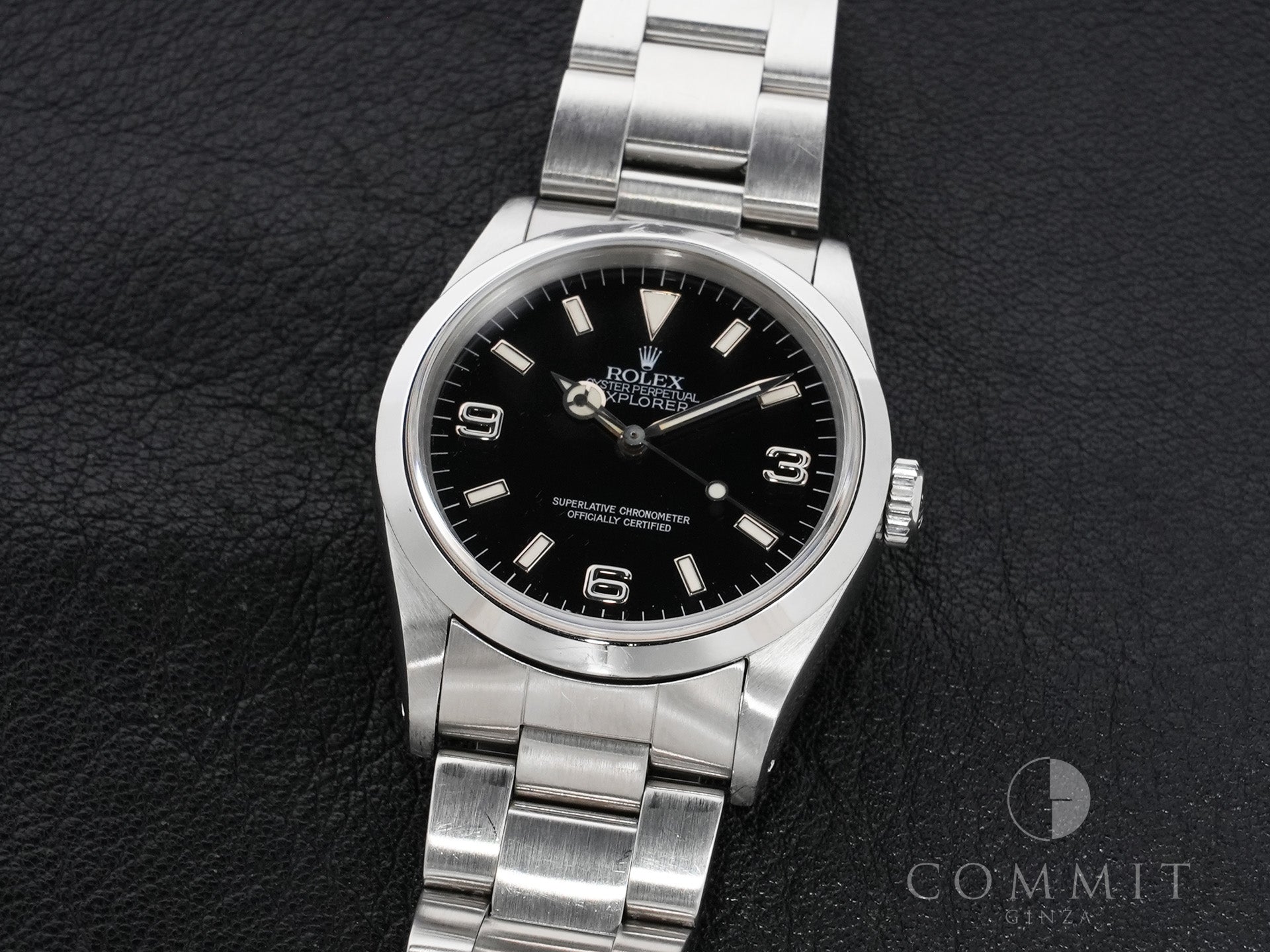 Rolex Explorer I Ref. 14270 Stainless Steel Black Dial Oyster Bracelet Used iawyh6ds