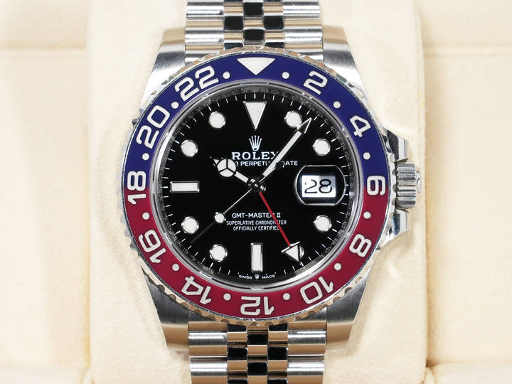 Rolex GMT-Master II Ref. 126710BLRO Stainless Steel Black Dial Jubilee Bracelet Pre-owned bb795bkh