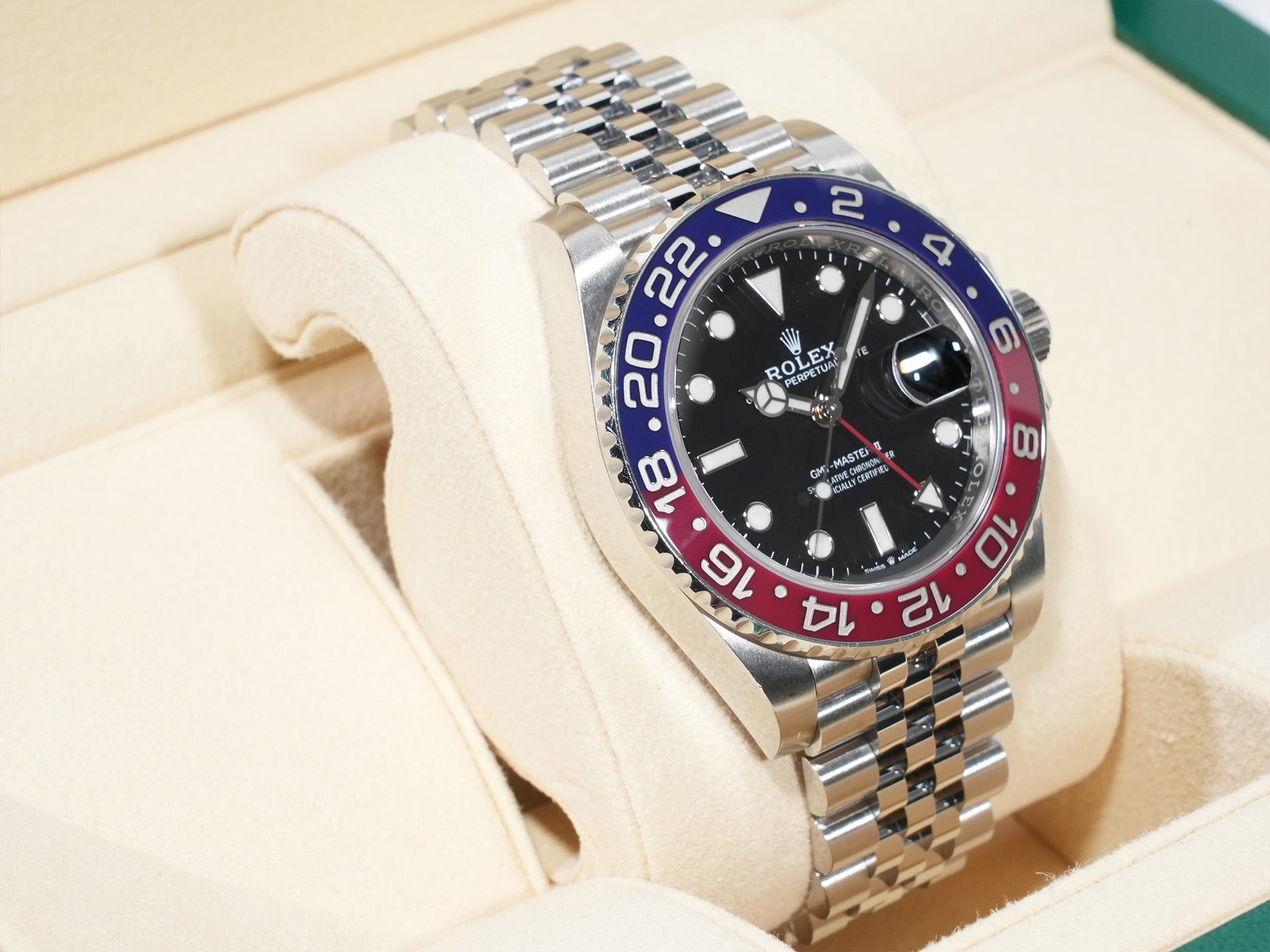 Rolex GMT-Master II Ref. 126710BLRO Stainless Steel Black Dial Jubilee Bracelet Pre-owned bb795bkh